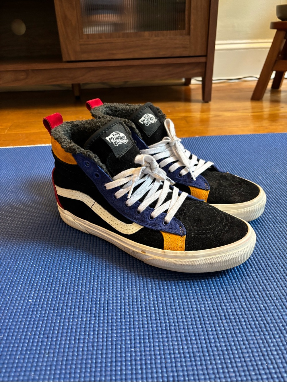Vans Multicolor Sk8-Hi Suede & Canvas High Top Sneakers